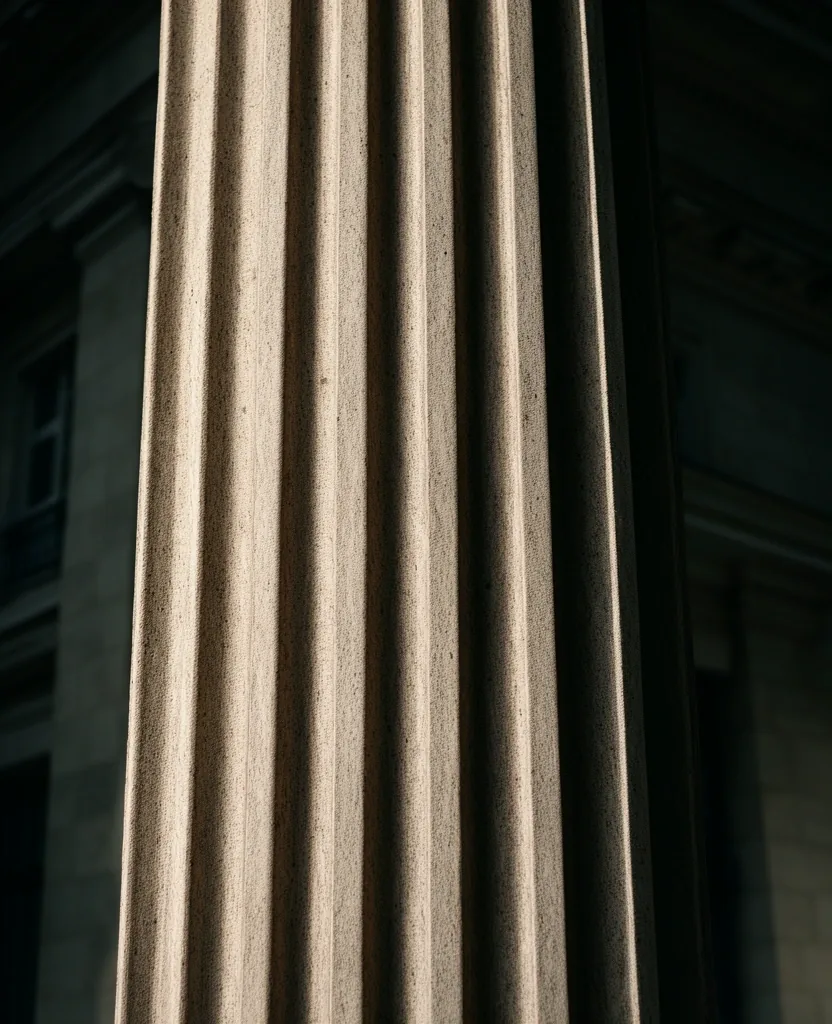 Architektonický detail finanční instituce
