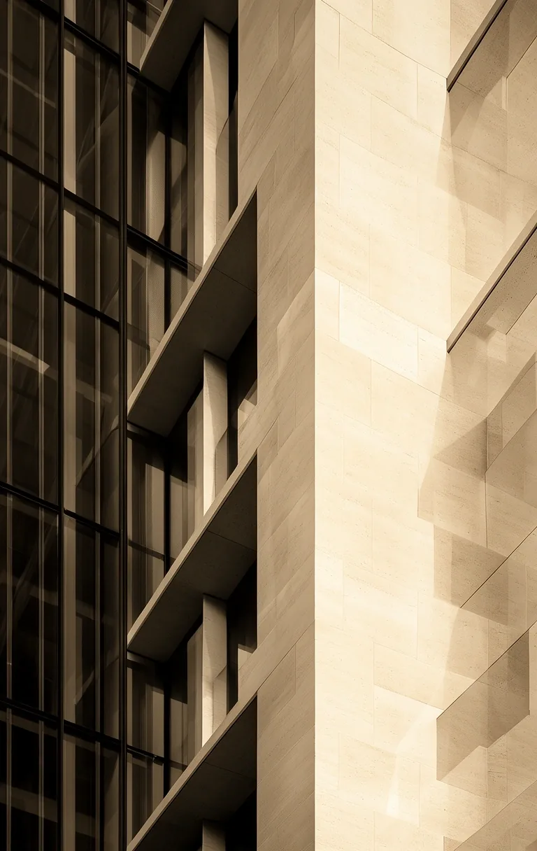 Architektonický detail reprezentující integritu projektu Tapline